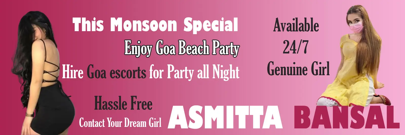 Banner Goa Escorts Girls Asmitta Bansal